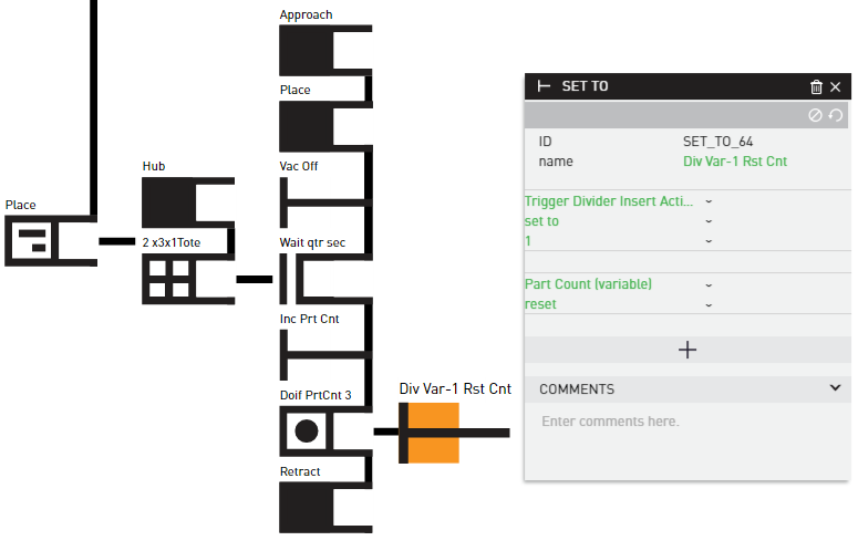 Packaging 1.3 Place Do IF Variables Trig Div Action And Reset PartCount.png