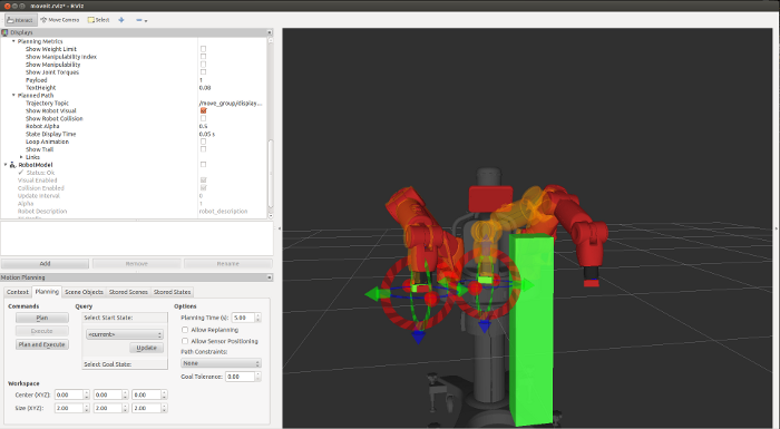 MoveIt Context Tab